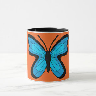 Mug Papillon Bleu