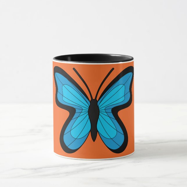 Mug Papillon Bleu (Centre)