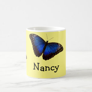 Mug Papillon bleu de Morpho personnalisé