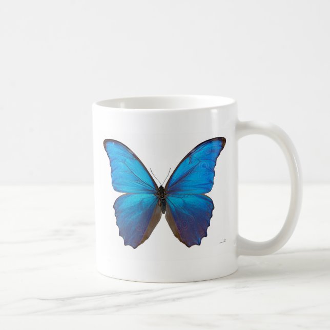 Mug Papillon bleu géant de Morpho (Droite)