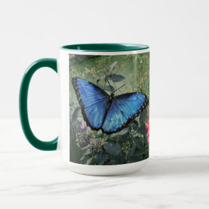 Mug Papillon bleu Morpho