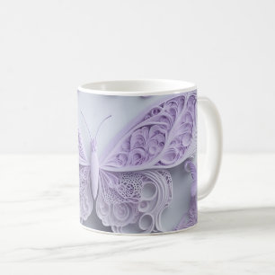 Mug Papillon couleur lavande