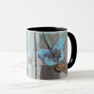 Mug Papillon d'artisanat multimédia mixte