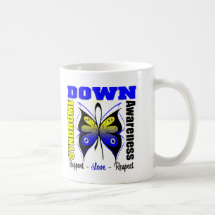 Mug Papillon de conscience de syndrome de Down