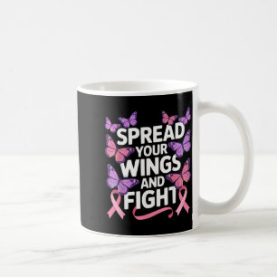 Mug Papillon de sensibilisation au cancer du sein inse