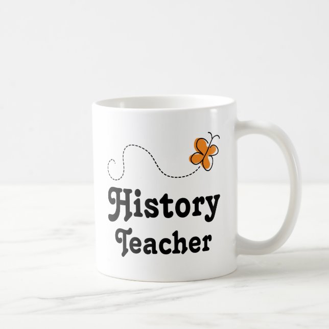 Mug Papillon d'idée de cadeau de professeur d'histoire (Droite)