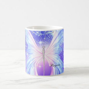 Mug Papillon d'Imaginaire rose et pourpre