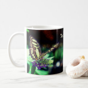Mug Papillon doux sur Fleur Personnalisé