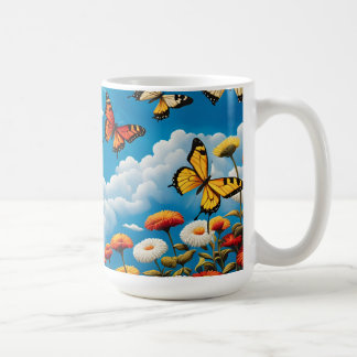 Mug Papillon et Fleurs