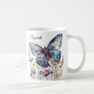 Mug Papillon et pâte à café Fleur sauvage