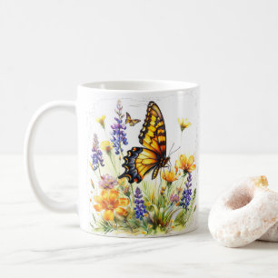 Mug Papillon et pâte à café Fleur sauvage