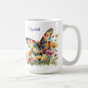 Mug Papillon et pâte à café Fleur sauvage