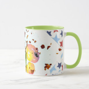 Mug Papillon étoilé, café vert de la sonnerie