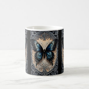 Mug Papillon gothique dans le défilement orné