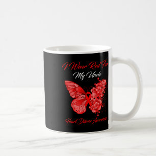 Mug Papillon Je Porte Du Rouge Pour La Sensibilisation