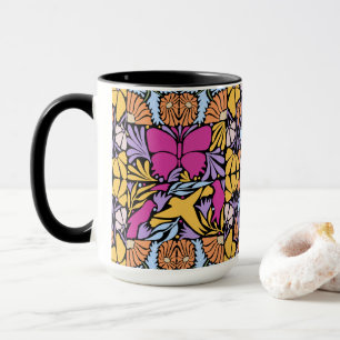 Mug Papillon Magenta En Botanique