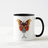 Papillon Mannequin Rouge Et Jaune