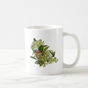 Mug Papillon monarque sur Euonymus