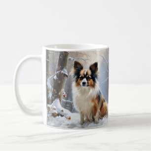 Mug Papillon Noël enneigé Christmas