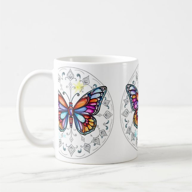 Mug Papillon Pastel (Gauche)