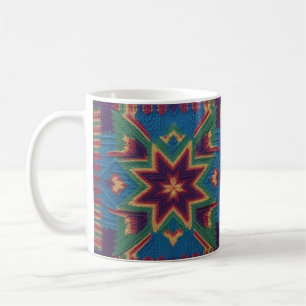 Mug Papillon tricoté et mandala floral coloré 