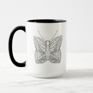 Mug Papillon tropical inspiré de conception