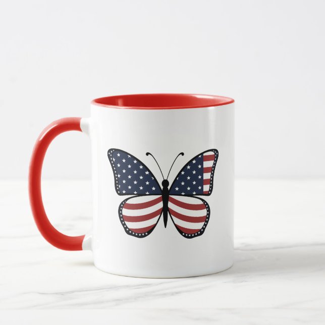 Mug Papillon USA Sublimation-62614 (Gauche)