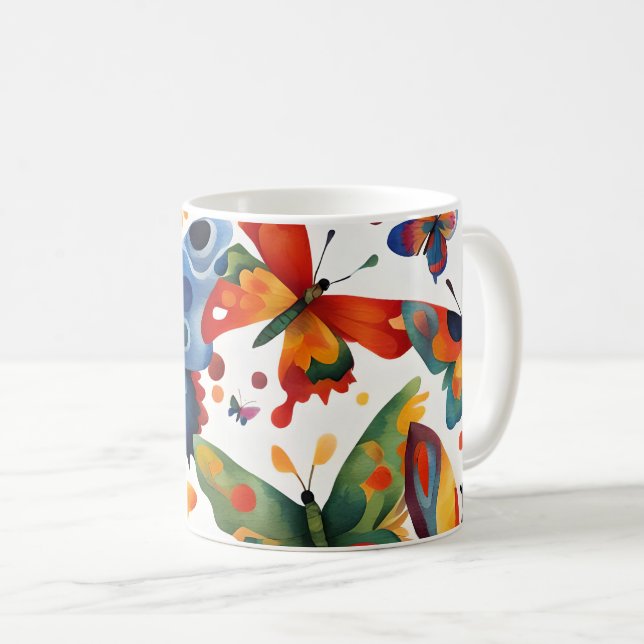 Mug Papillons (Devant droit)