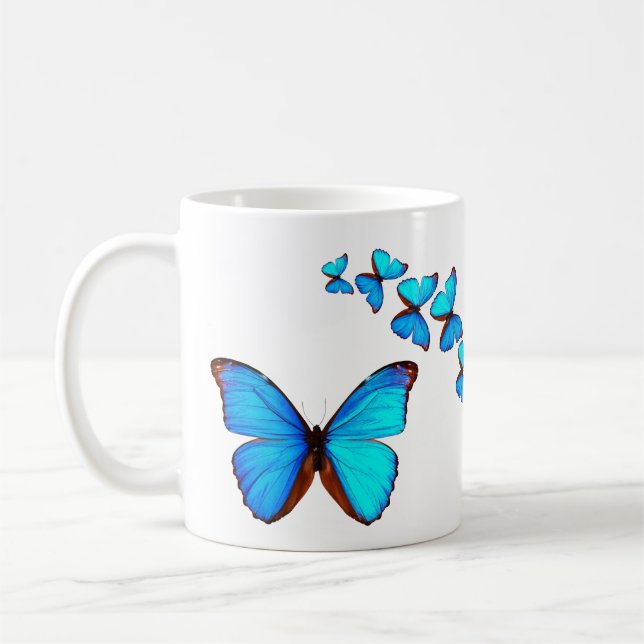 Mug Papillons bleus (Gauche)