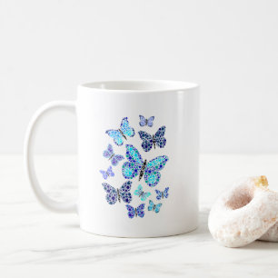 Mug Papillons bleus en points