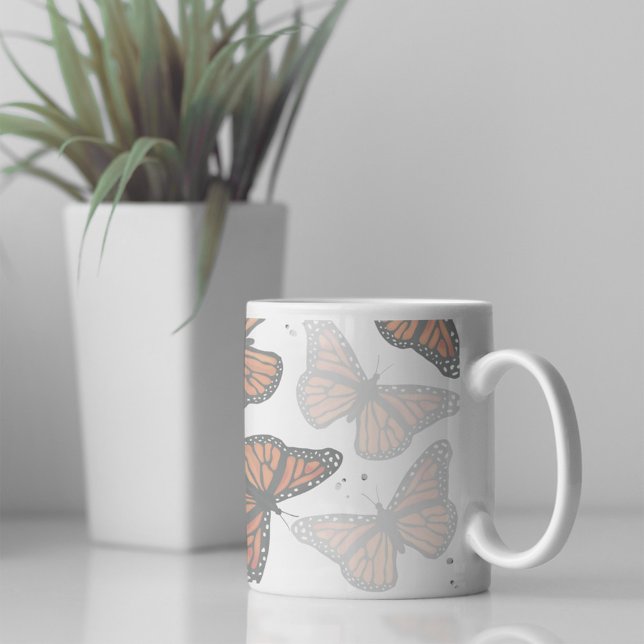 Mug Papillons botaniques modernes (Simple butterfly coffee mug
)