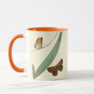 Mug Papillons colorés qui se drapent autour d'une feui