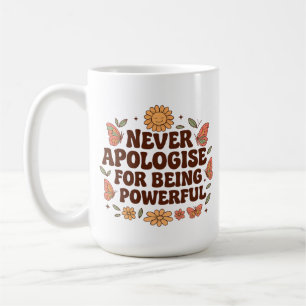 Mug Papillons de fleurs bohèmes inspirants, au dos