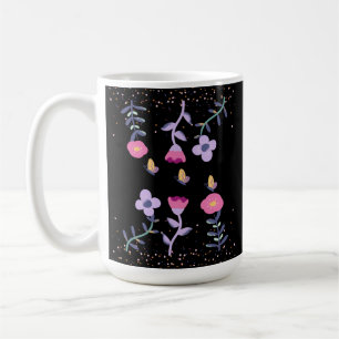 Mug papillons et fleurs