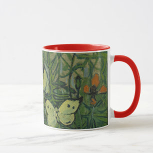 Mug Papillons et papillons par Vincent van Gogh