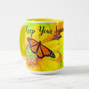 Mug Papillons Monarque Sunflower