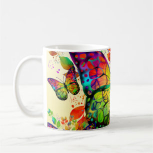 MUG PAPILLONS PRINTANIERS NATURE COLORÉE