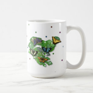 Mug Papillons sur Feuille