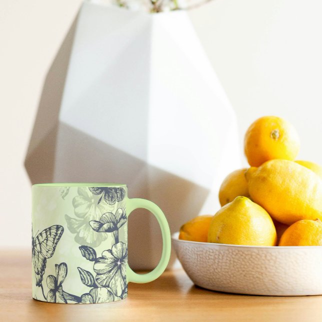Mug Papillons verts (Créateur téléchargé)