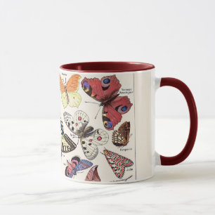 Mug Papillons vintages par Adolphe Millot
