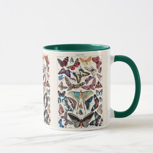 Mug Papillons vintages par Adolphe Millot (Droite)