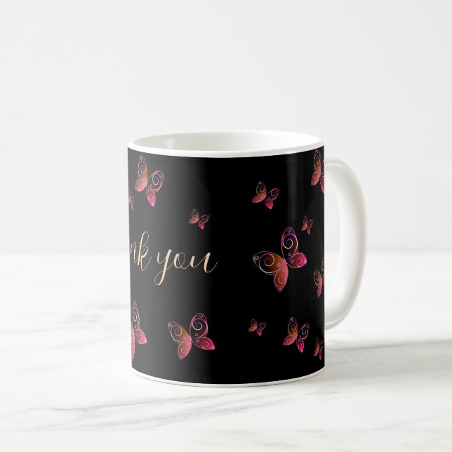 Mug papillons volants nature (Devant droit)