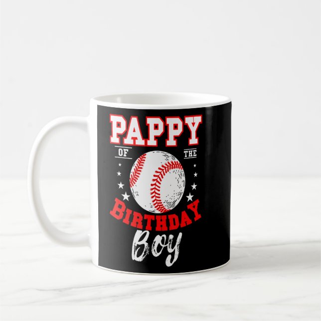 Mug Pappy Of The Birthday Boy Baseball Thème Anniversa (Gauche)