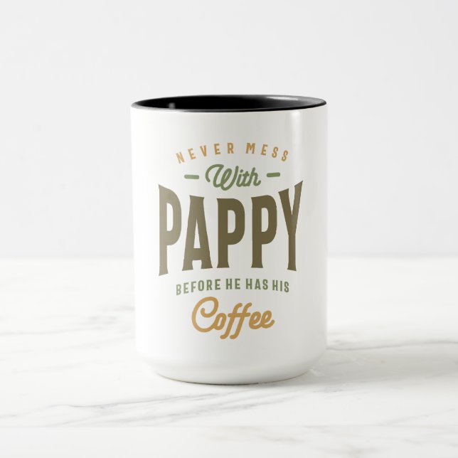 Mug Pappy's Coffee Power ! Papa et grand-père (Centre)