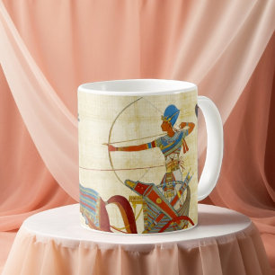 Mug Papyrus de chevaux du pharaon Ramsès II de l'Égypt