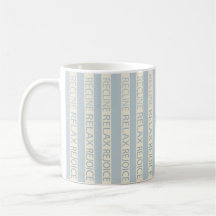 Mug Pâque 11 oz Recline Relax Rejoice, Bleu