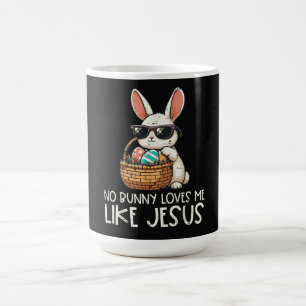 Mug Pâques aucun lapin ne m'aime comme Jésus chrétien