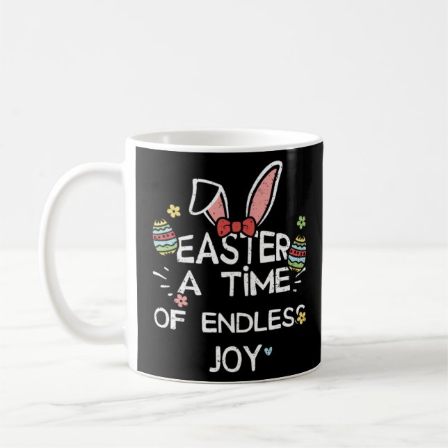 Mug Pâques Bunny Pâques Un temps de joie infinie Pâque (Gauche)