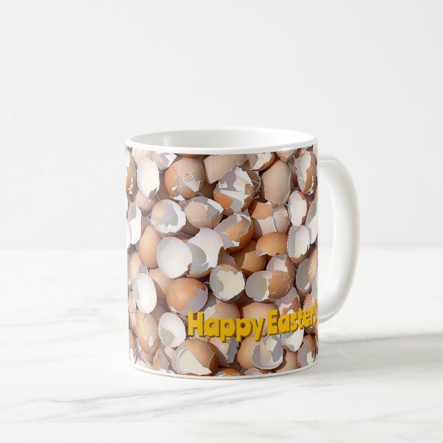 Mug Pâques de coquille - Crackup pour les fêtes (Devant droit)