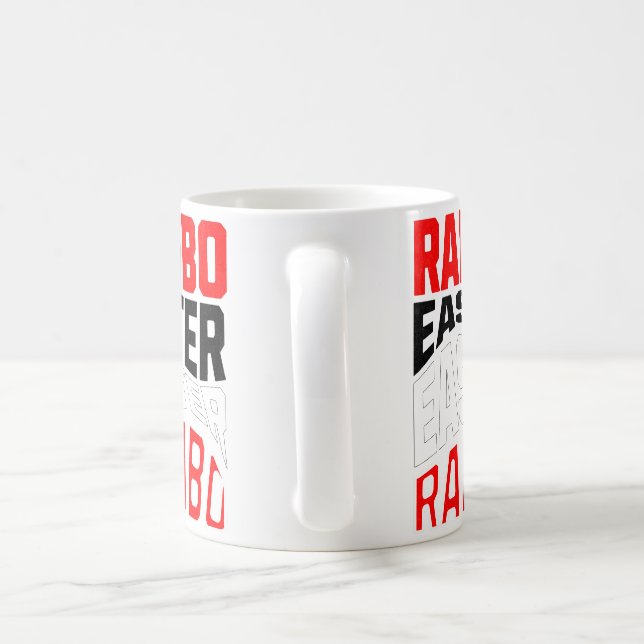 Mug Pâques Rambo. (Poignée)